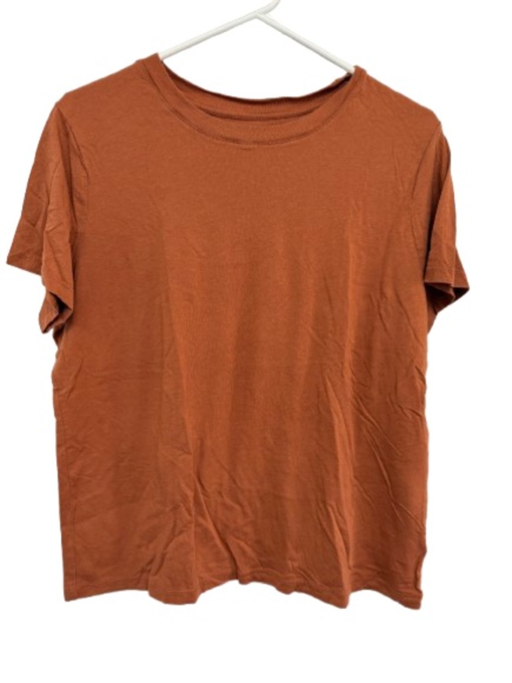 a new day Rust-Orange Crewneck Tee